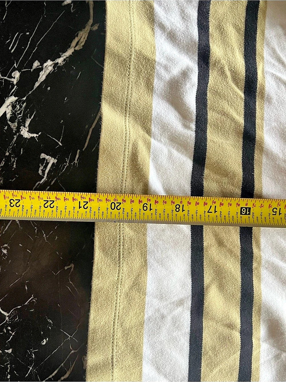 Charter Club Striped Polo in Gold & White Size XL - Picture 4 of 8
